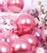 47 Pieces Metallic Hot Pink Balloons and Confetti Balloons Set Latex Helium Chrome Magenta Balloon for Birthday Graduation Anniversary Party Decorations